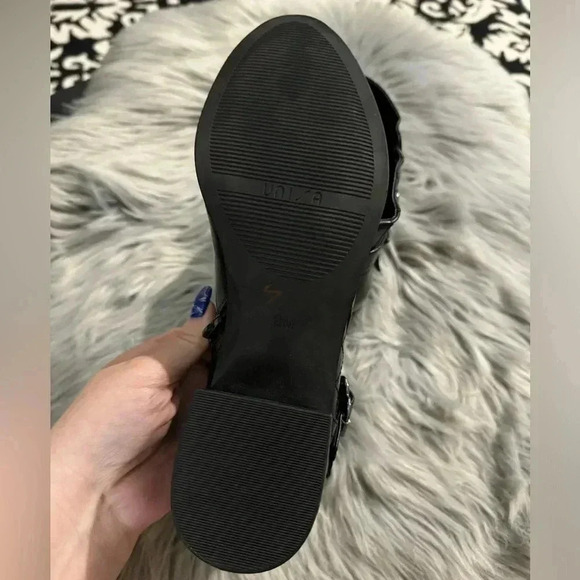 Unisa Payta Black Buckle Leather Boots  Bootie Size 9 Block Heel Fall EUC School - Picture 13 of 14